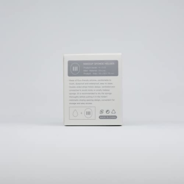 CORNERIA Travel Case for Makeup Sponges - Silicone Holder