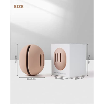 CORNERIA Travel Case for Makeup Sponges - Silicone Holder