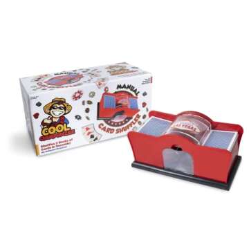 Premium Manual Card Shuffler 2 Deck With Hand Crank, Card Shuffling for UNO, Poker Games, Blackjack,...