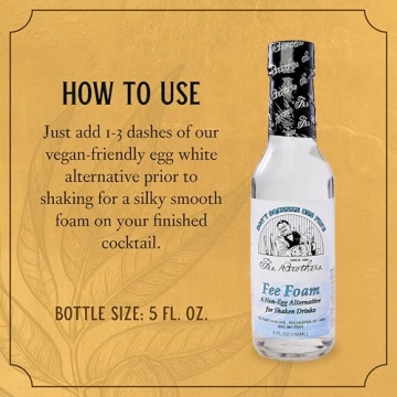 Fee Brothers Fee Foam Cocktail Mixer Egg Substitute Vegan