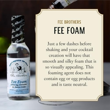 Fee Brothers Fee Foam Cocktail Mixer Egg Substitute Vegan