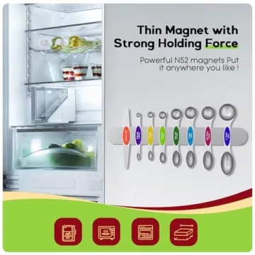 N52 Magnetic Measuring Spoons Stainless Steel Dishwasher Safe