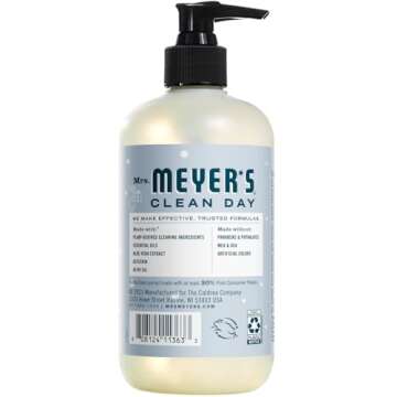 Mrs. Meyer's Liquid Hand Soap Variety, 1 Basil, 1 Snowdrop Hand Soap, 1 CT