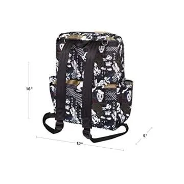 Petunia Pickle Bottom Method Backpack, Baby Diaper Bag for Parents, Baby Backpack, Disney Mickey & Friends Good Times Collection