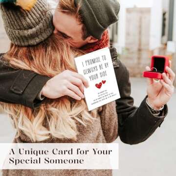 Funny Valentines Day Card Gifts for Him Her, Romantic Valentine's Day Gift for Husband, BF, Fiance, Wife, GF or Fiancee, Unique Valentines Card for Men or Women, Anniversary Birthday Card Gifts, I Promise to Always Be by Your Side