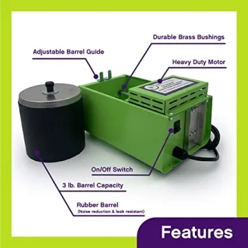 WireJewelry Single Barrel Rock Tumbler with 3 Pound Capacity Drum