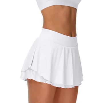 UrKeuf Women's Athletic Tennis Skirts with Pockets
