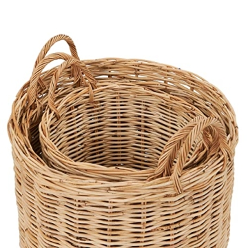 Creative Co-Op Natural Woven Rattan Storage Baskets