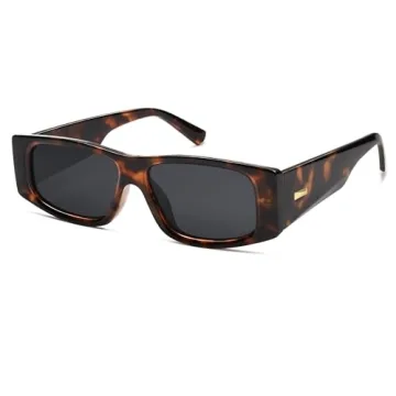 Trendy Y2K Rectangle Polarized Sunglasses by SOJOS for Fashionistas