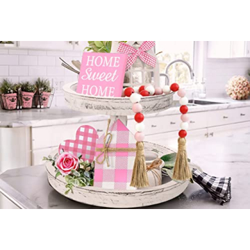 Stunning Valentine's Day Wood Bead Garland for Home Decor