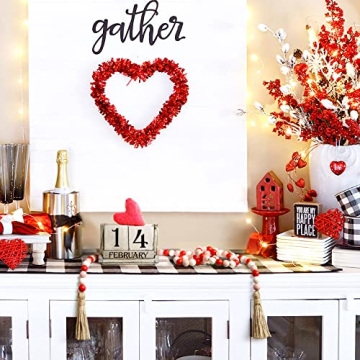 Stunning Valentine's Day Wood Bead Garland for Home Decor
