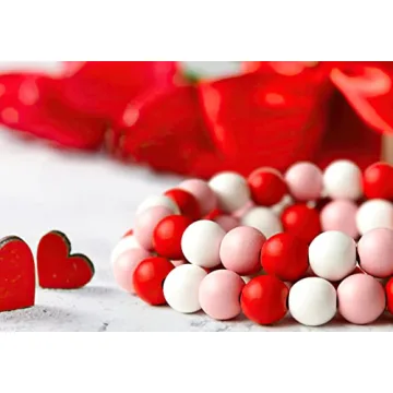 Stunning Valentine's Day Wood Bead Garland for Home Decor
