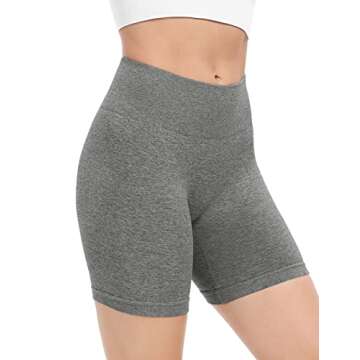 BAYDI Seamless High Waist Workout Shorts for Women
