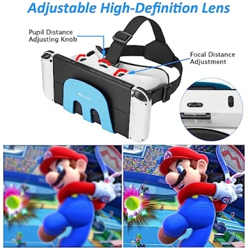 Comfortable VR Headset for Nintendo Switch 3D Experience