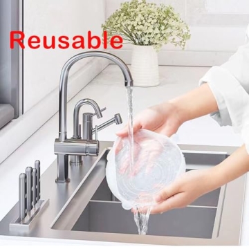 Silicone Stretch Lids - 6 Reusable Sizes for Kitchen