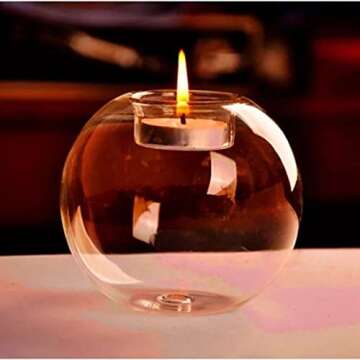 Elegant Clear Glass Votive Candle Holder Set for Home Decor