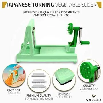 Vollum Japanese Vegetable Spiralizer for Healthy Meals