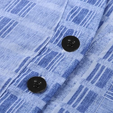 Stylish Women Summer Dress with Pockets and V-Neck