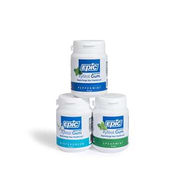 Epic Gum - Aspartame Free 100% Xylitol - Chewing Gum Sugar Free Gum - Gum, Mint Variety, 50 Pieces (...