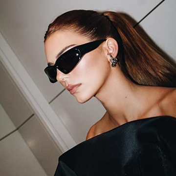 GUVIVI Wrap Around Stylish Sunglasses for Men and Women