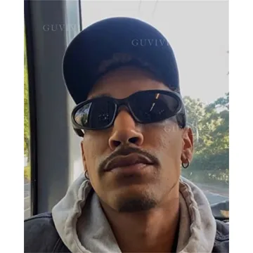 GUVIVI Wrap Around Stylish Sunglasses for Men and Women