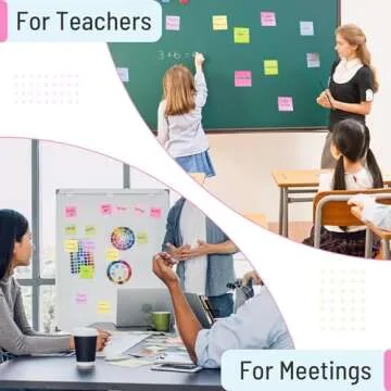 Sticky Notes 3x3 Inches, 8 Pads, 800 Sheets, 8 Color Sticky Note Pads, Premium Sticky Pads, Sticky Notes Bulk, Self-Stick Note Pads, 100 Sheets/pad