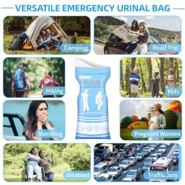 ONEDONE Disposable Urinal Bags 8/12/24 Pack 30.4 OZ Pee Bags for Travel for Men Women Kids Emergency...