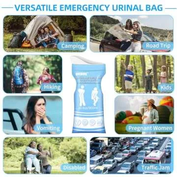 ONEDONE Disposable Urinal Bags – Portable Pee Bags for Travel, 30.4 OZ, Leakproof