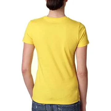 Next Level Ladies' Boyfriend T-Shirt - Soft & Stylish in Vibrant Yellow