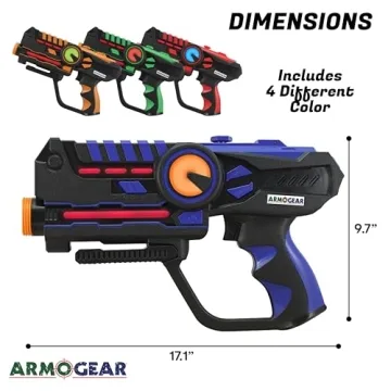 ArmoGear Laser Tag Set with Rechargeable Guns - Fun for Ages 8+