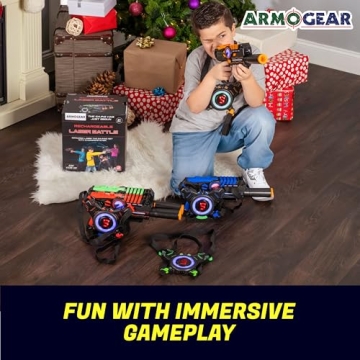 ArmoGear Laser Tag Set with Rechargeable Guns - Fun for Ages 8+