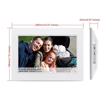 Feelcare 10 Inch Smart WiFi Digital Photo Frame Touch Screen IPS LCD