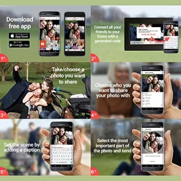 Feelcare 10 Inch Smart WiFi Digital Photo Frame Touch Screen IPS LCD