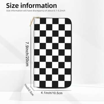 Stylish Qwalnely Checkered Wallet for All - Perfect Gift