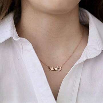 Personalized MONOOC Custom Name Necklace for Women
