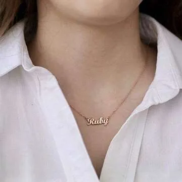 Personalized MONOOC Custom Name Necklace for Women
