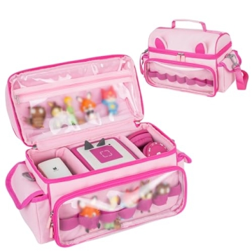Jaffzora Carrying Case Compatible with Toniebox Starter Set,Cute Storage Bag for Tonies Figures Char...