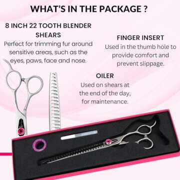 Kenchii Love Dog Grooming Scissors for Perfect Pet Styling