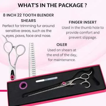 Kenchii Love Dog Grooming Scissors for Perfect Pet Styling