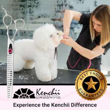 Kenchii Love Dog Grooming Scissors for Perfect Pet Styling