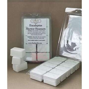 10pc All Natural Eucalyptus and Menthol SHOWER STEAMERS Very Strong, 15 oz