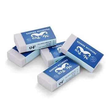 Mr. Pen Pencil Erasers, Pack of 24 for Effortless Erasing