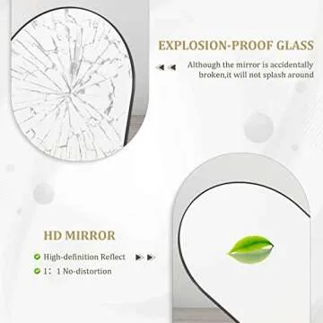 Stylish HARRITPURE Full Length Arched Mirror for Home