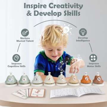 Desk Bells for Kids: Musical Toy & Learning Fun for Ages 3-6