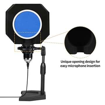Premium Microphone Isolation Shield for Quality Recordings