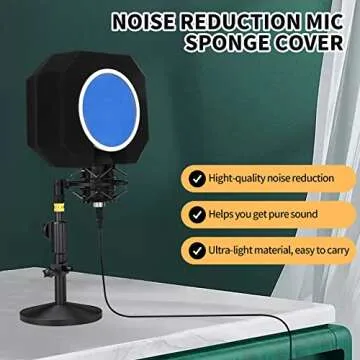 Premium Microphone Isolation Shield for Quality Recordings