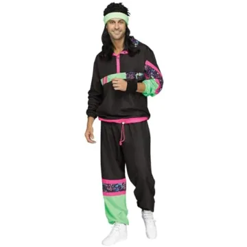 Fun World 80's Track Suit for Adults | Perfect Costume