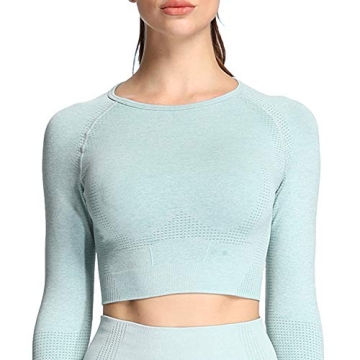 Aoxjox Vital Workout Seamless Cropped Top for Women