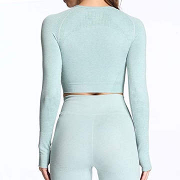 Aoxjox Vital Workout Seamless Cropped Top for Women