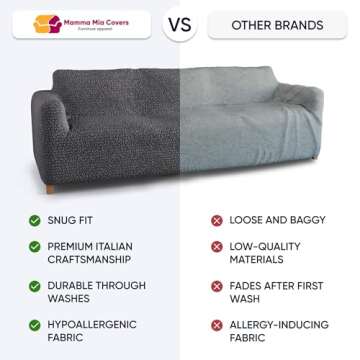 Stylish PAULATO Sofa Slipcover – Pet & Family Friendly